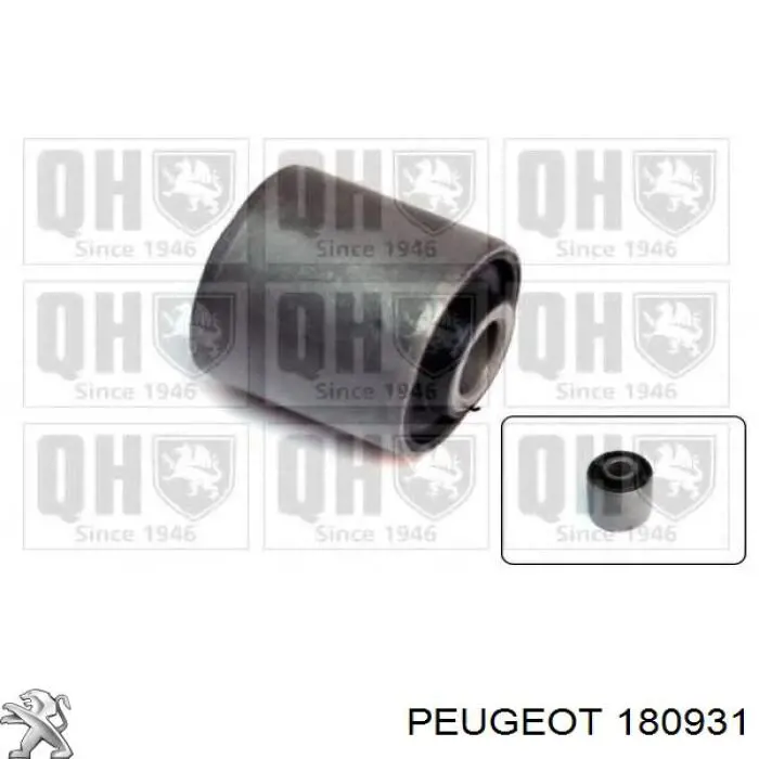 180931 Peugeot/Citroen сайлентблок кронштейна задньої подушки двигуна