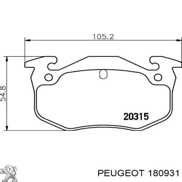Купити 180931 Peugeot/Citroen Сайлентблок кронштейна задньої подушки двигуна