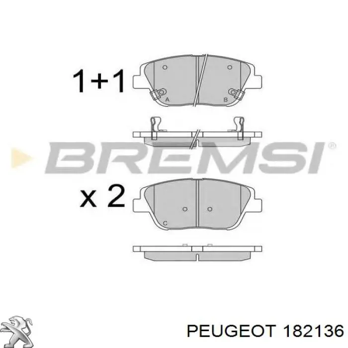 Права подушка двигуна Peugeot/Citroen 182136 ціна, від 40.50 USD