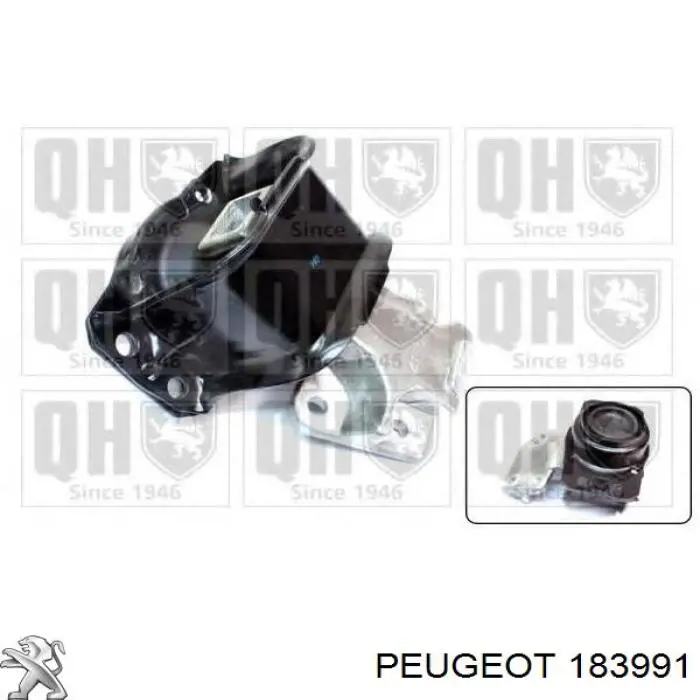 Купити 183991 Peugeot/Citroen Подушка (опора) двигуна, права