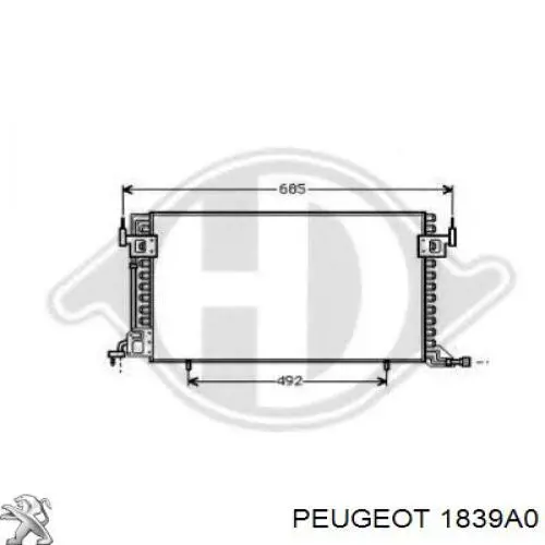 Подушка (опора) двигуна, права 1839A0 Peugeot/Citroen