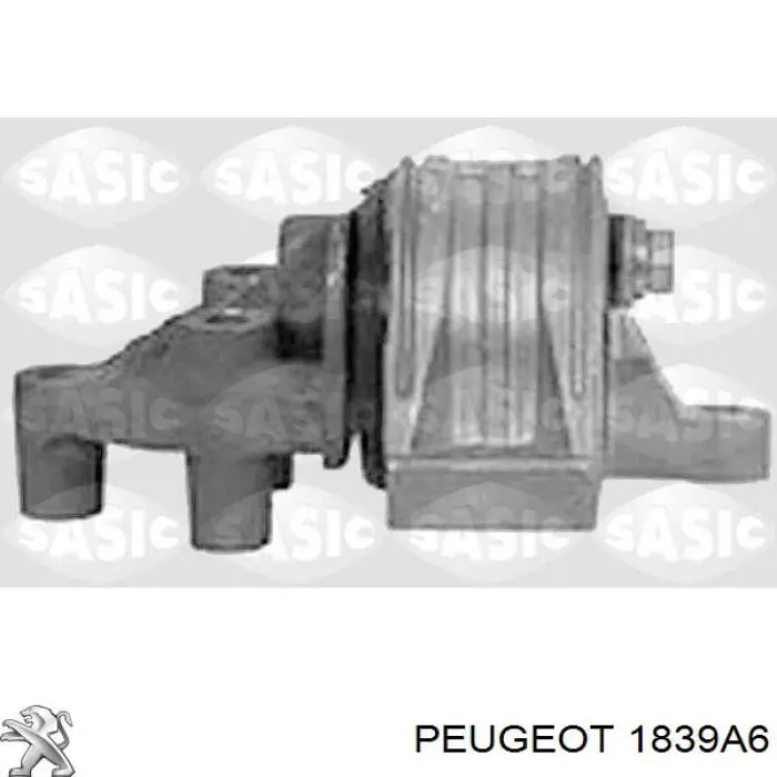 1839A6 Peugeot/Citroen Права подушка мотора