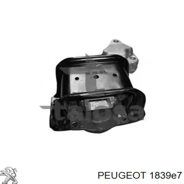 1839E7 Peugeot/Citroen Права подушка мотора