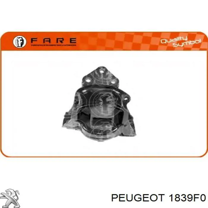 Подушка (опора) двигуна, права верхня Peugeot/Citroen 1839F0 ціна, від 53.80 USD