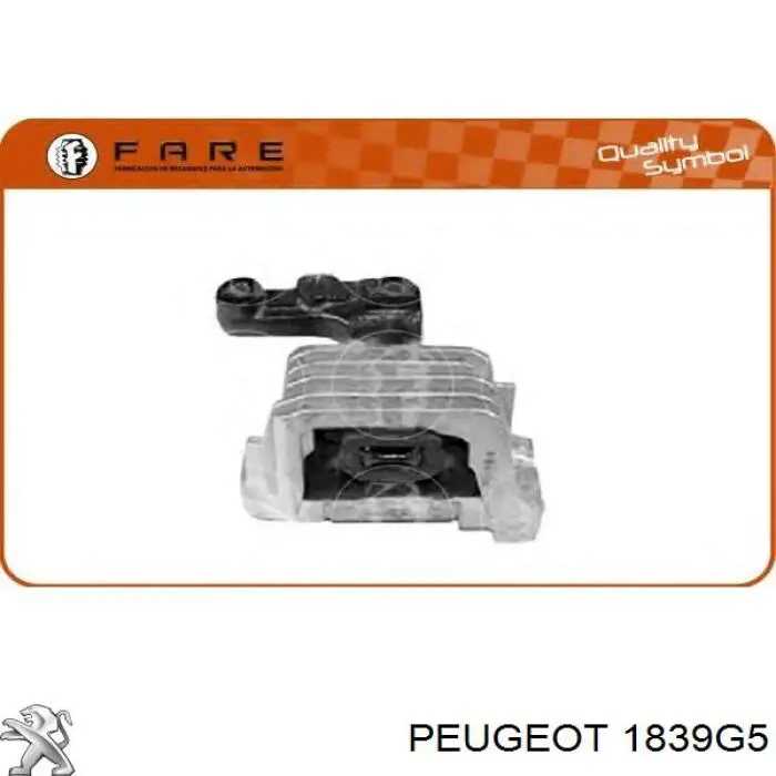 Права подушка двигуна Peugeot/Citroen 1839G5 ціна, від 55.67 USD