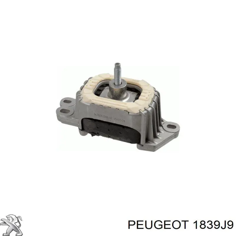 1839J9 Peugeot/Citroen подушка (опора двигуна, права нижня)