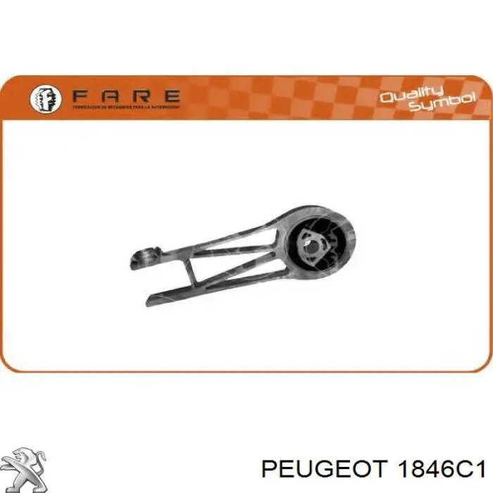 1846C1 Peugeot/Citroen кронштейн подушки (опори двигуна, задньої)
