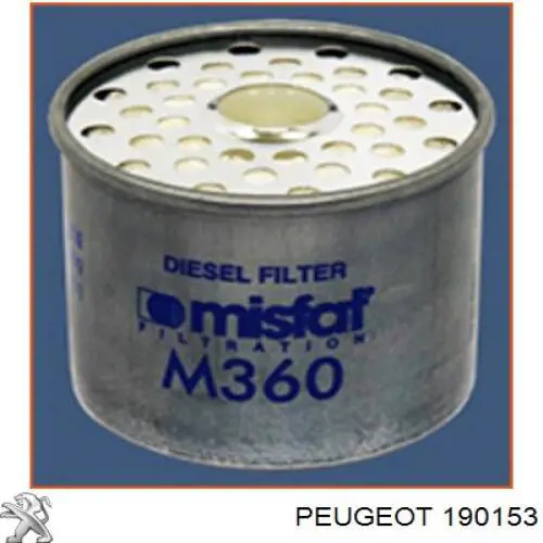 190153 Peugeot/Citroen фільтр паливний