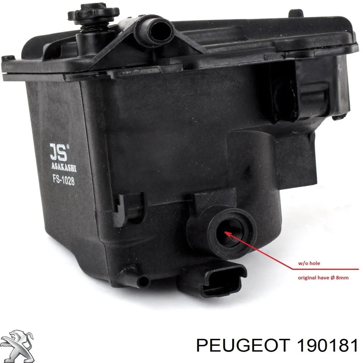 Купити 190181 Peugeot/Citroen Фільтр-відстійник палива грубої очистки
