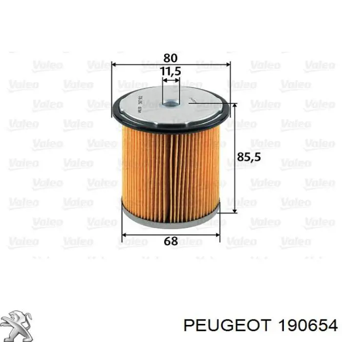 Фільтр тонкого очищення палива Peugeot/Citroen 190654 ціна, від 5.83 USD