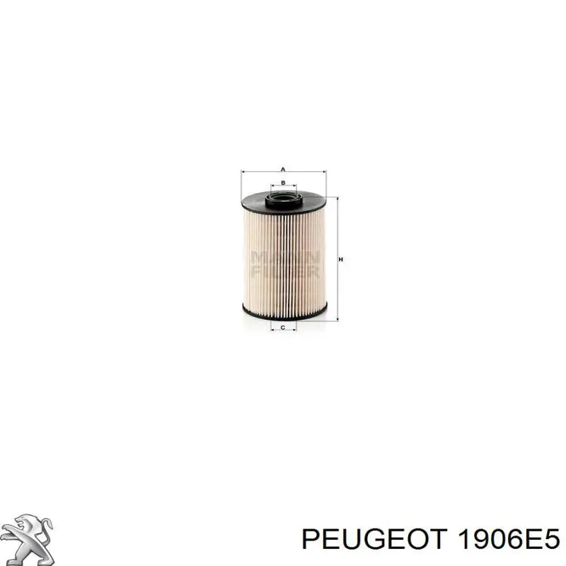Купити 1906E5 Peugeot/Citroen Фільтр-відстійник палива грубої очистки