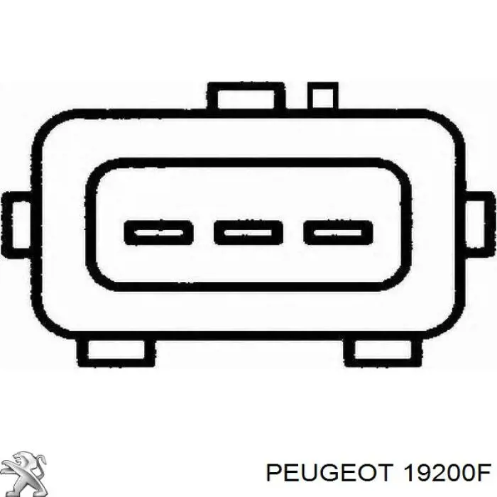 19200F Peugeot/Citroen датчик положення дросельної заслінки (потенціометр)