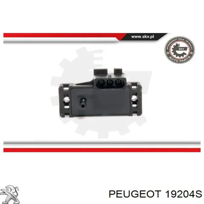 MAP сенсор Peugeot/Citroen 19204S ціна, від 27.23 USD