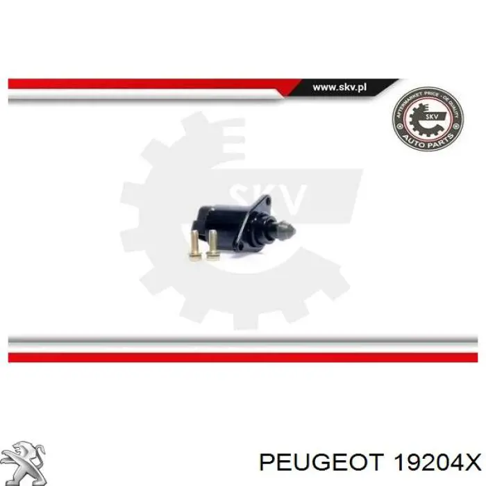 Клапан/регулятор холостого ходу 19204X Peugeot/Citroen