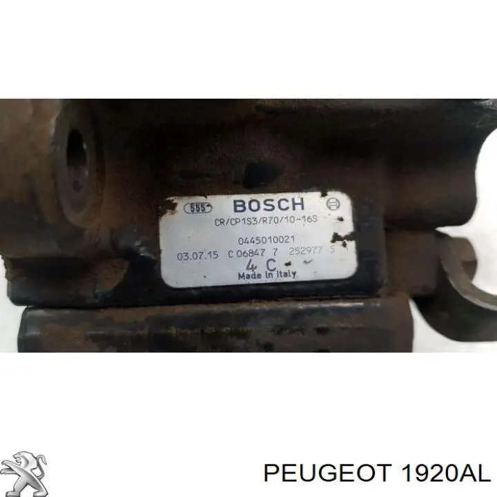 Паливний насос високого тиску 1920AL Peugeot/Citroen