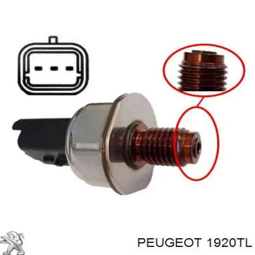Датчик тиску палива Peugeot/Citroen 1920TL ціна, від 13.94 USD