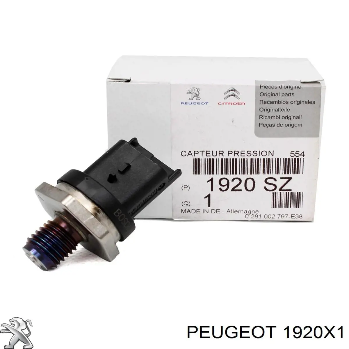 Датчик положення педалі акселератора (газу) Peugeot/Citroen 1920X1 ціна, від 24.96 USD
