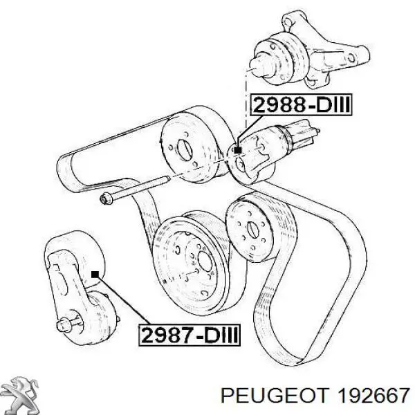 Ролик натяжителя ременя газорозподілу Peugeot/Citroen 192667 ціна, від 36.88 USD