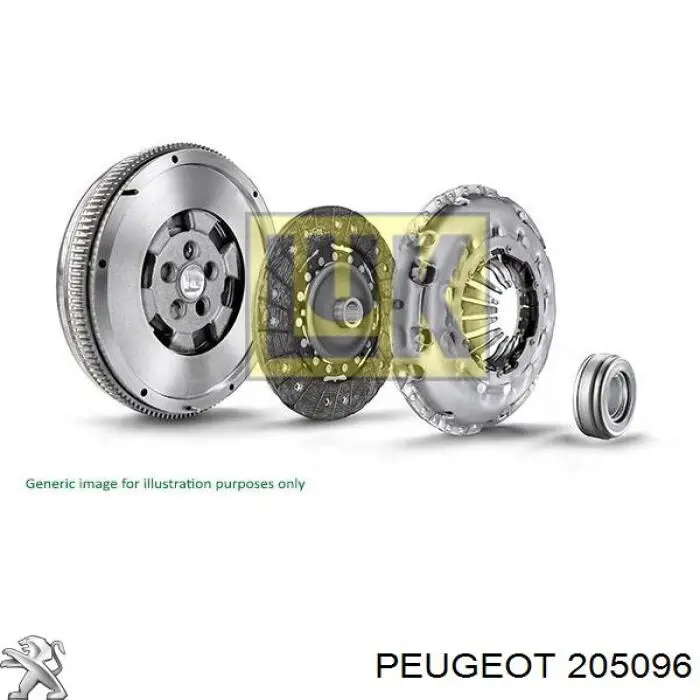 Купити 205096 Peugeot/Citroen Комплект зчеплення (диск, корзина, підшипник)