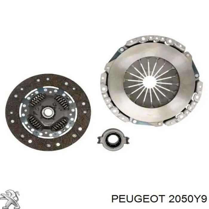 2050Y9 Peugeot/Citroen комплект зчеплення (3 частини)