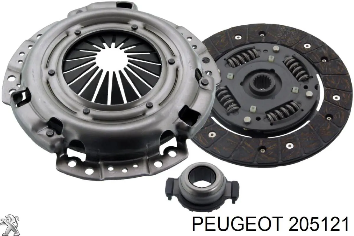 205121 Peugeot/Citroen комплект зчеплення (3 частини)