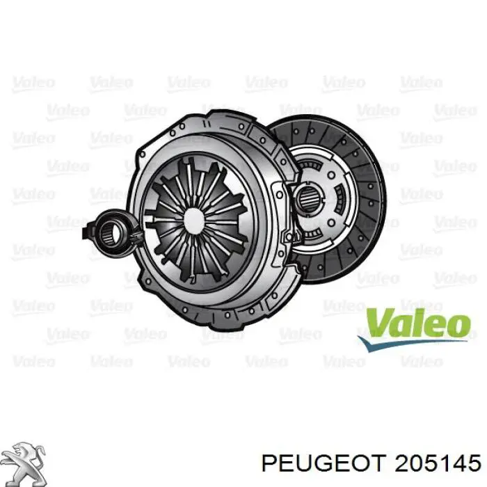 205145 Peugeot/Citroen комплект зчеплення (3 частини)