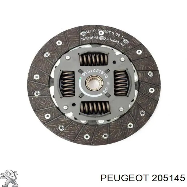 Купити 205145 Peugeot/Citroen Комплект зчеплення (диск, корзина, підшипник)