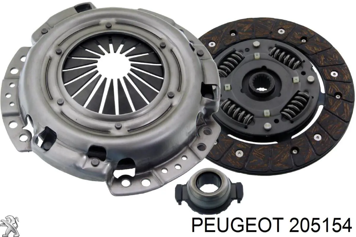 205154 Peugeot/Citroen комплект зчеплення (3 частини)