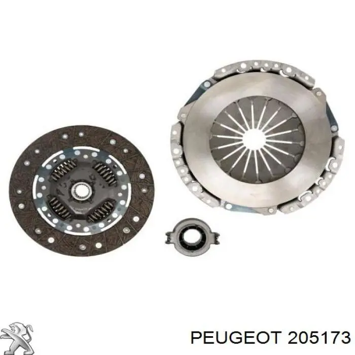 205173 Peugeot/Citroen комплект зчеплення (3 частини)