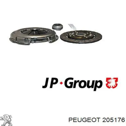205176 Peugeot/Citroen комплект зчеплення (3 частини)