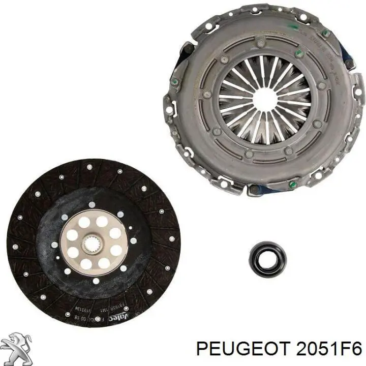 2051F6 Peugeot/Citroen комплект зчеплення (3 частини)
