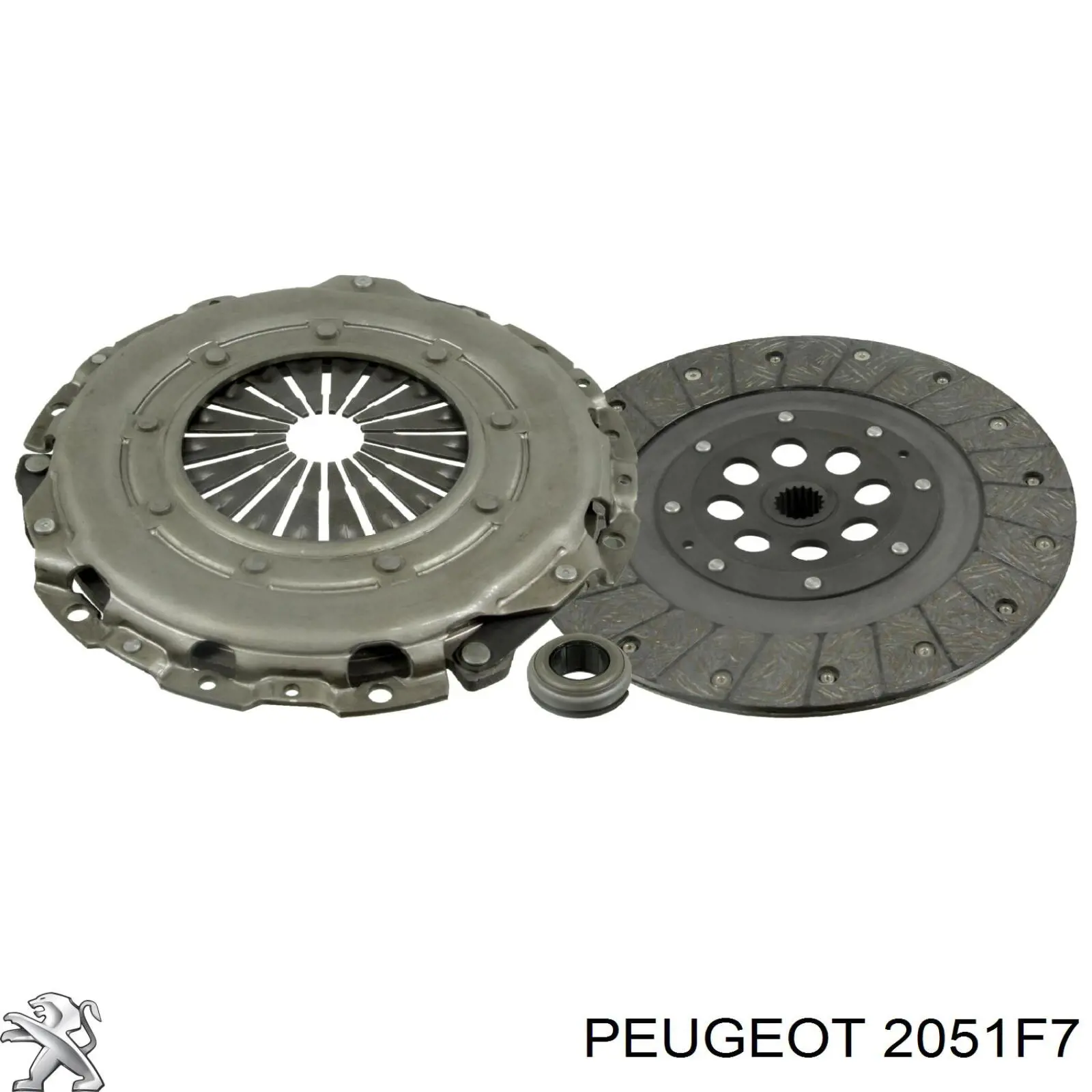 Купити 2051F7 Peugeot/Citroen Комплект зчеплення (диск, корзина, підшипник)