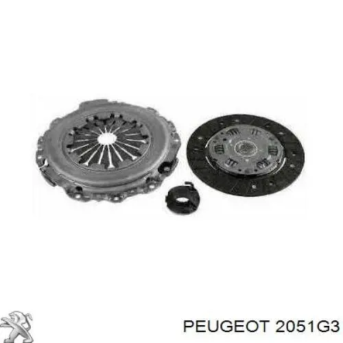 2051G3 Peugeot/Citroen комплект зчеплення (3 частини)