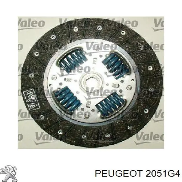 Комплект зчеплення (3 частини) Peugeot/Citroen 2051G4 ціна, від 110.33 USD