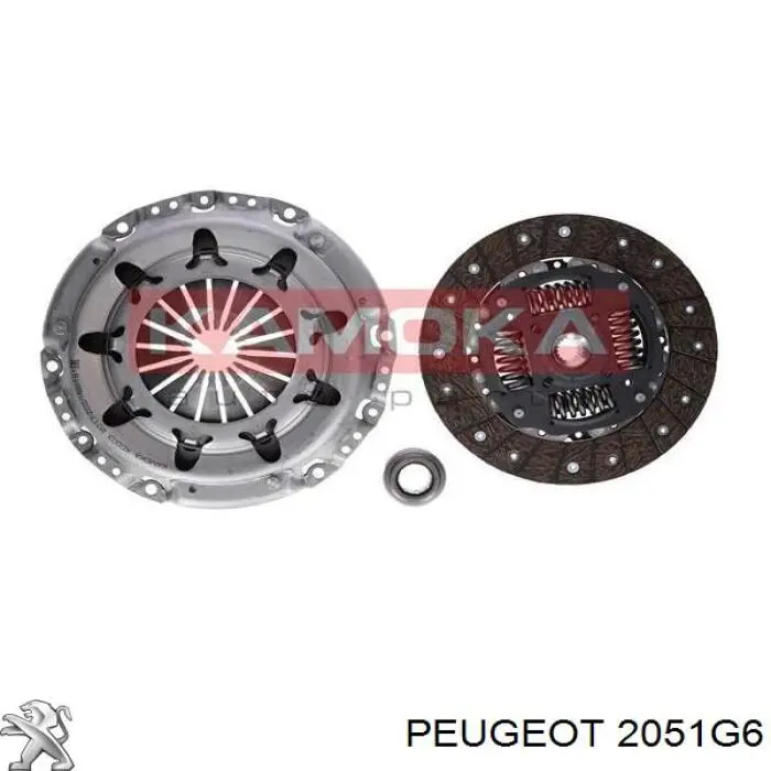 2051G6 Peugeot/Citroen комплект зчеплення (3 частини)