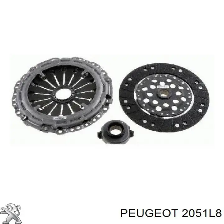 Купити 2051L8 Peugeot/Citroen Комплект зчеплення (диск, корзина, підшипник)