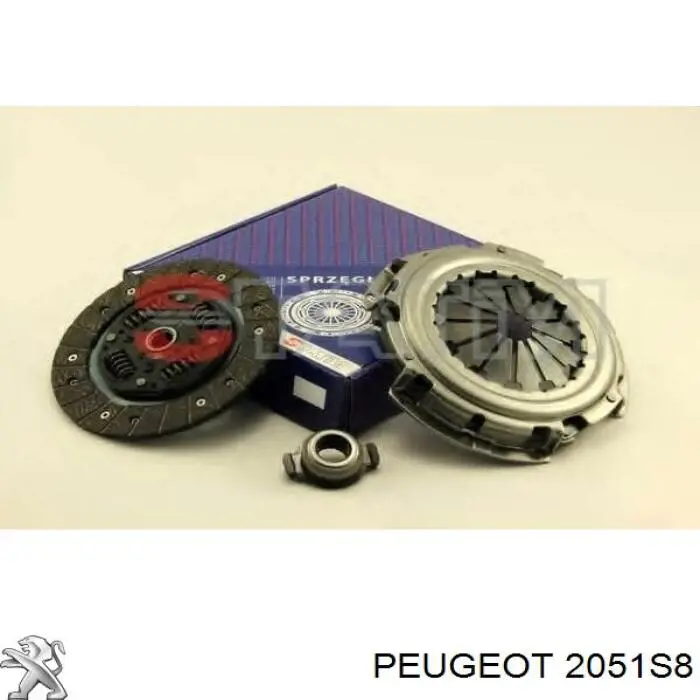 Комплект зчеплення (3 частини) Peugeot/Citroen 2051S8 ціна, від 107.69 USD