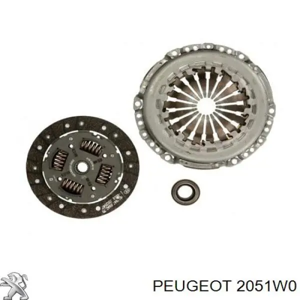 Комплект зчеплення (3 частини) Peugeot/Citroen 2051W0 ціна, від 107.69 USD