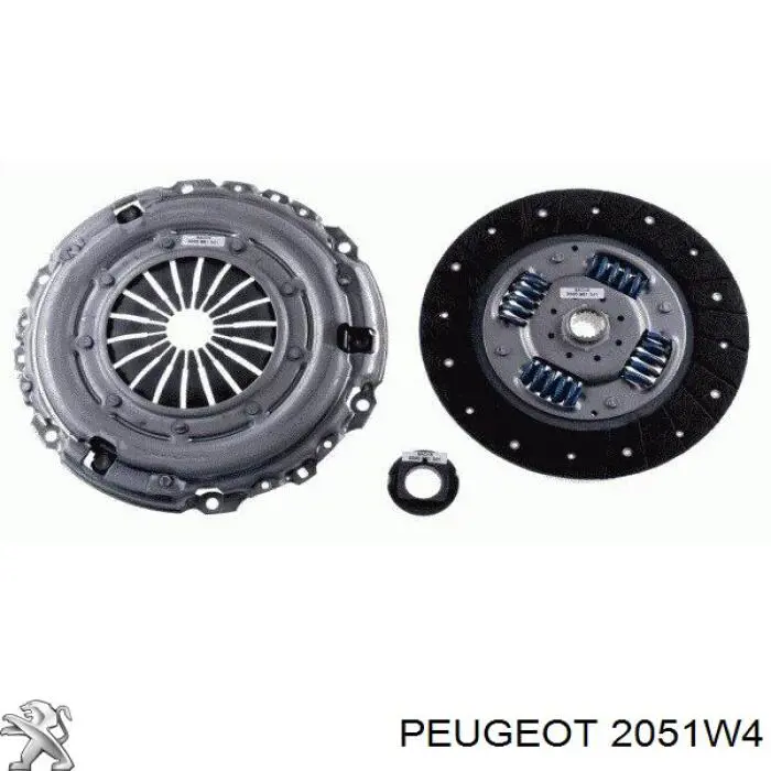 Комплект зчеплення (3 частини) Peugeot/Citroen 2051W4 ціна, від 110.47 USD