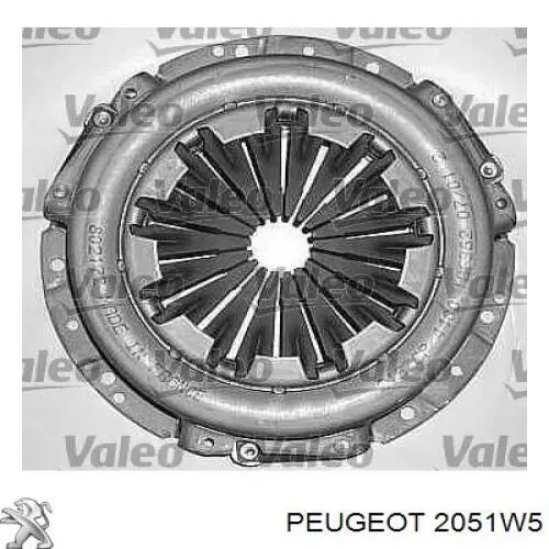 Комплект зчеплення (3 частини) 2051W5 Peugeot/Citroen