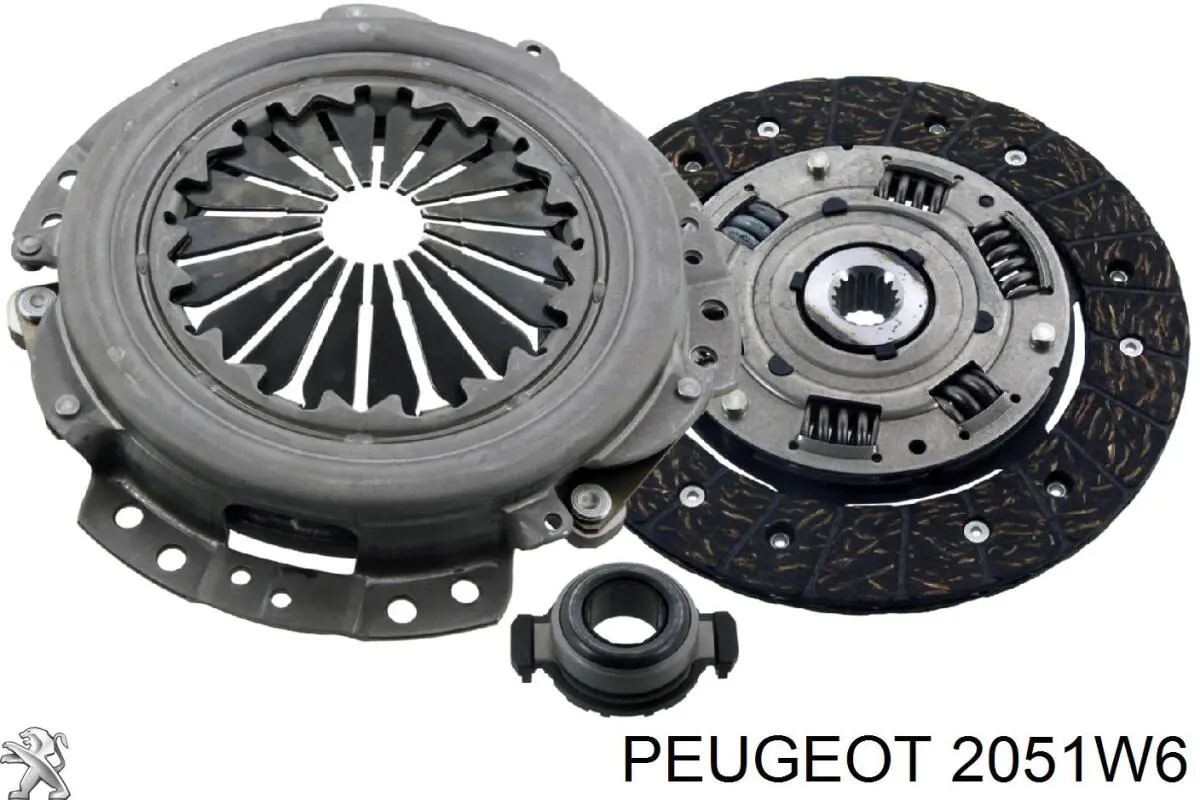 2051W6 Peugeot/Citroen комплект зчеплення (3 частини)
