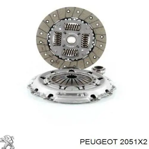 Комплект зчеплення (3 частини) Peugeot/Citroen 2051X2 ціна, від 179.10 USD