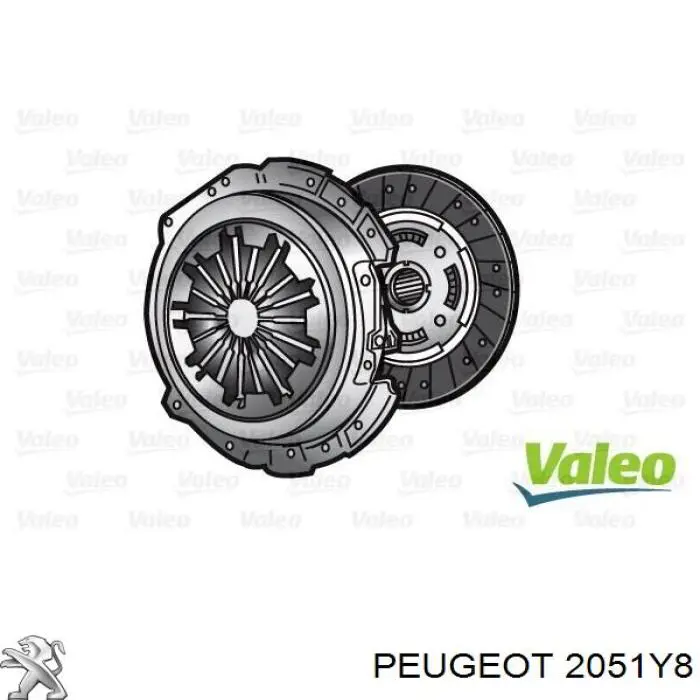 Комплект зчеплення (3 частини) Peugeot/Citroen 2051Y8 ціна, від 124.92 USD