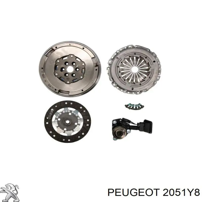 Купити 2051Y8 Peugeot/Citroen Комплект зчеплення (диск, корзина, підшипник)
