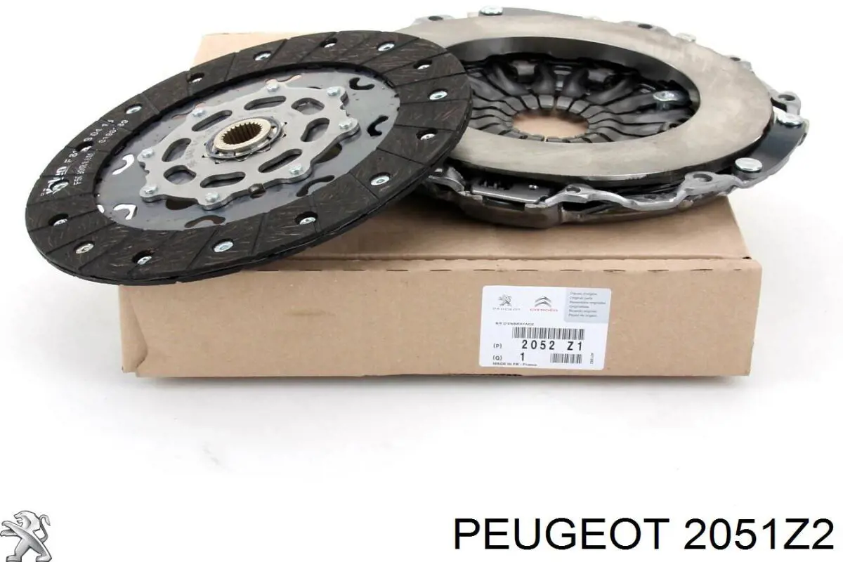 2051Z2 Peugeot/Citroen комплект зчеплення (3 частини)
