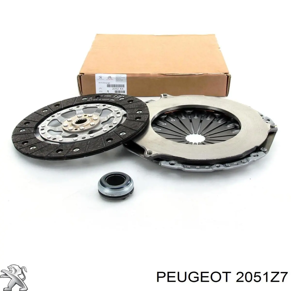 2051Z7 Peugeot/Citroen комплект зчеплення (3 частини)