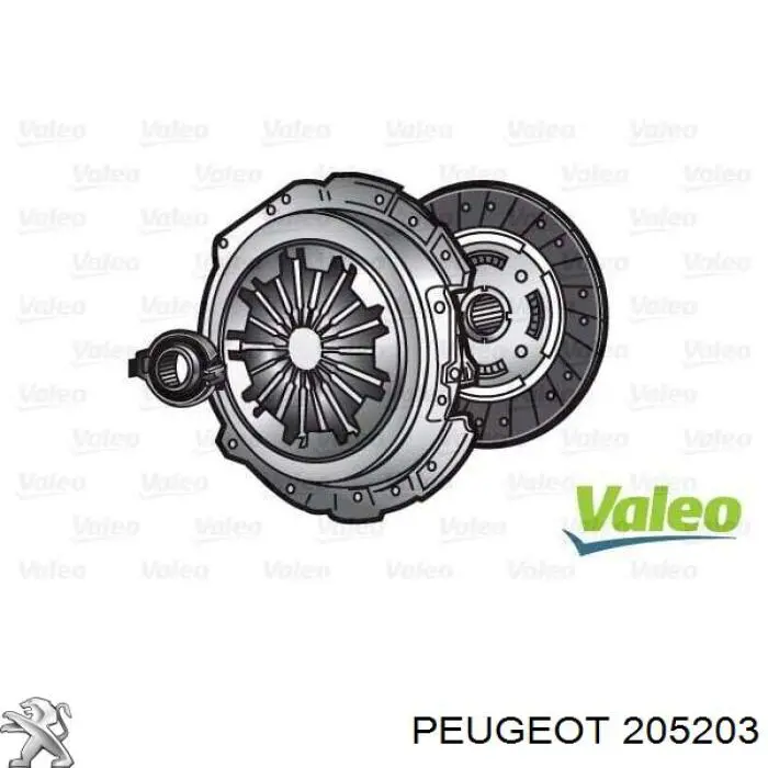 205203 Peugeot/Citroen комплект зчеплення (3 частини)