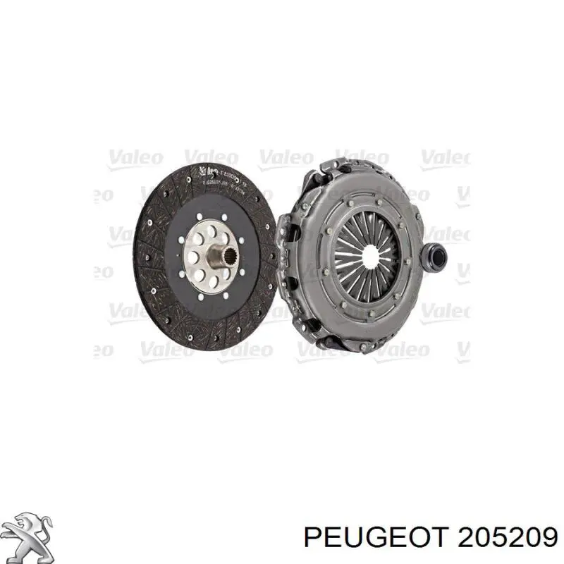 205209 Peugeot/Citroen комплект зчеплення (3 частини)