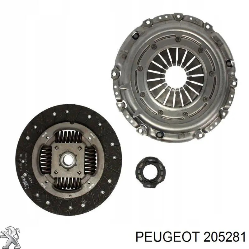 Купити 205281 Peugeot/Citroen Комплект зчеплення (диск, корзина, підшипник)