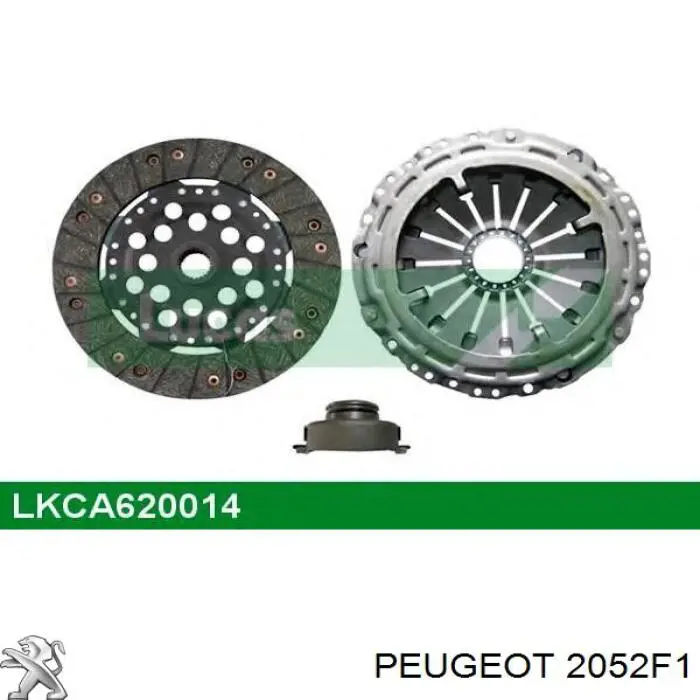 Купити 2052F1 Peugeot/Citroen Комплект зчеплення (диск, корзина, підшипник)